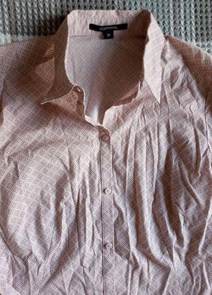 Персиковая рубашка с узором comma, 34