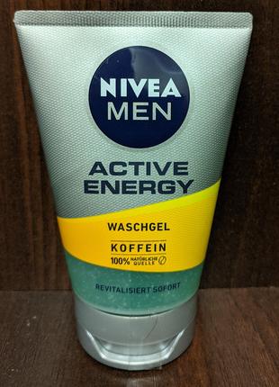 2шт Nivea Men Active Energy средство для умывания лица для мужчин