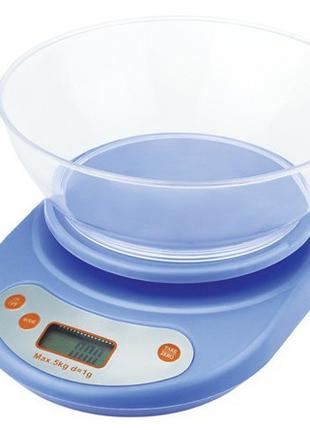 Кухонные электронные весы до 5 кг с чашей EK01