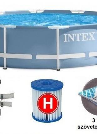 Круглый каркасный бассейн Metal Frame Pool Intex 28702 (Интекс...