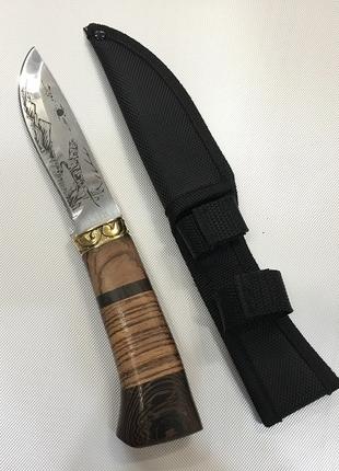 Охотничий нож с чехлом FB1022 / АК-5 (23см)