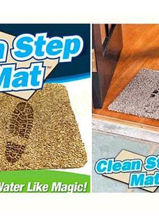 Супер впитывающий придверный коврик Clean Step Mat