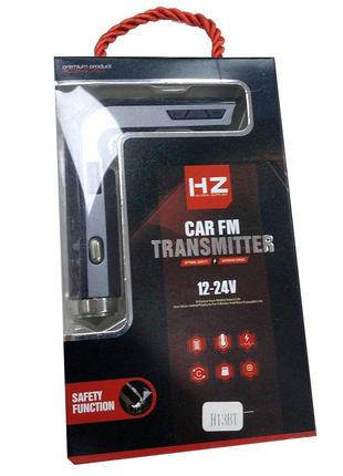 Автомобильный FM модулятор H13BT( Bluetooth, microSD, AUX,USB)...