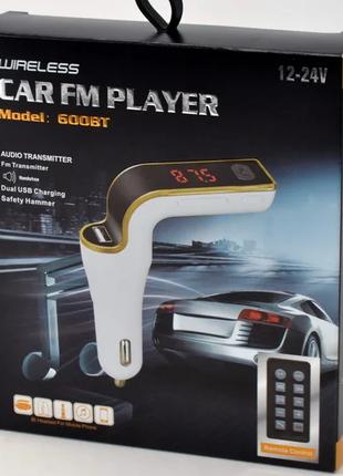 Автомобильный FM-трансмиттер 600BT с Bluetooth, FM-модулятор с...