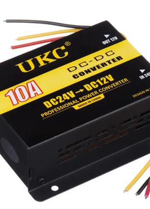 Преобразователь авто инвертор UKC DC/DC 24v-12v 10A