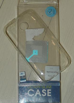 Чехол GlobalCase TPU Extra Slim для Motorola Moto E светлый 0060