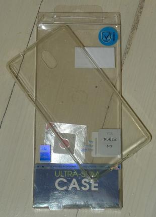 Чехол GlobalCase TPU Extra Slim для Nokia 3 светлый 0061