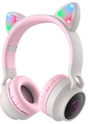 Наушники Bluetooth Hoco W27 Cat Ear Wireless Headphones Grey