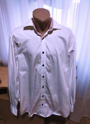 Рубашка сорочка біла коттон xl