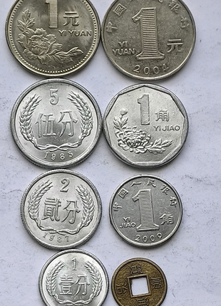 Підбірка монет Китаю