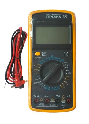 Мультиметр цифровий тестер Digital Multimeter DT9205A зі звуком