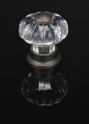 Мебельные ручки- кнопка с кристаллом 30мм