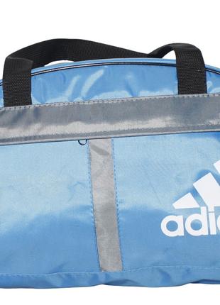 Сумка спортивная Adidas, Голубой (полиэстер, р-р 22x42см)