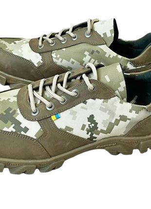 Тактические мужские кроссовки камуфляж пиксель, олива р. 42