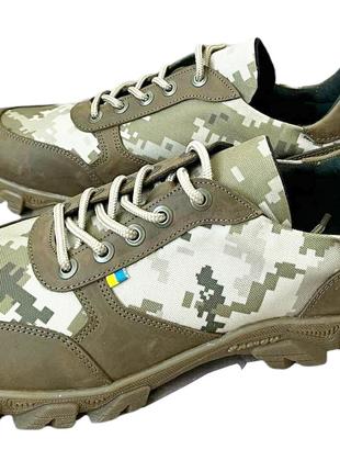 Тактические мужские кроссовки камуфляж пиксель, олива р. 44