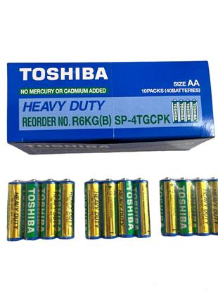 Батарейки пальчиковые TOSHIBA АА (R6) -40 шт/уп