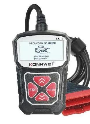 Автомобильный диагностический сканер Konnwei KW310 OBD2 (русск...