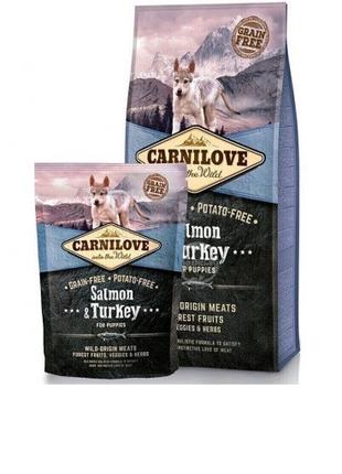 Сухой корм для щенков Carnilove Salmon & Turkey Puppy 1,5 кг