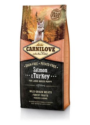 Корм для собак Carnilove Puppy Large Breed Salmon & Turkey 12 кг