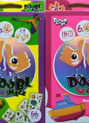 Игры настольные mini Danko Toys Doobl Image (доббль, найди пар...