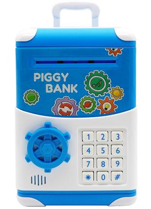 Детский Сейф Копилка с Кодовым Замком в Виде Чемодана Piggy Bank