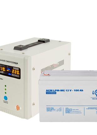 Комплект резервного питания LogicPower ИБП + АКБ MG 1280W (100...