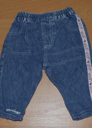 Качественные джинсы george на малышку (0-3 месяца)