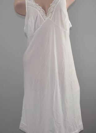 Нежная воздушная ночная рубашка white (50) батал