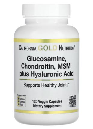 California Gold ,глюкозамін,хондроїтин,МСМ і гіалуронова кислота