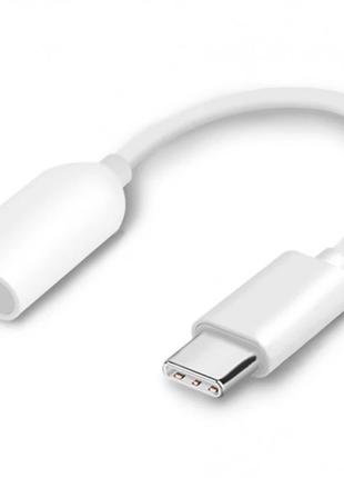 Адаптер Xiaomi Type-C to Audio cable White