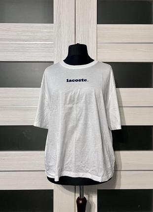 Футболка lacoste белая