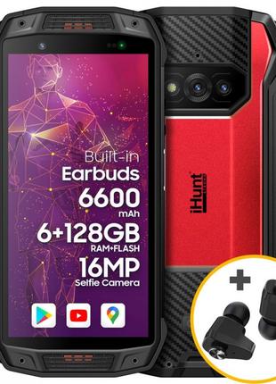 Протиударний телефон смартфон iHunt Fit Runner 4G Червоний 6/1...