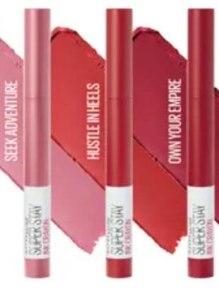 Maybelline super stay ink crayon стійка помада - олівець