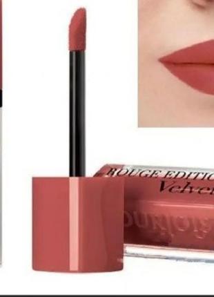 Bourjois edition rouge velvet  жидкая матовая помада для губ
