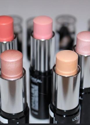 Loreal infaillible stick scupltant  blush кремовые румяна в стике