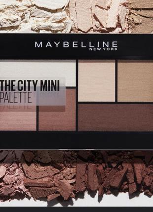 Maybelline the city mini pallette палетка тіней