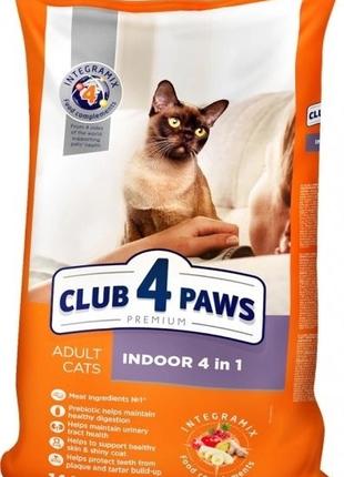 Сухой корм для кошек Club 4 Paws (Клуб 4 Лапы) живущих в помещ...