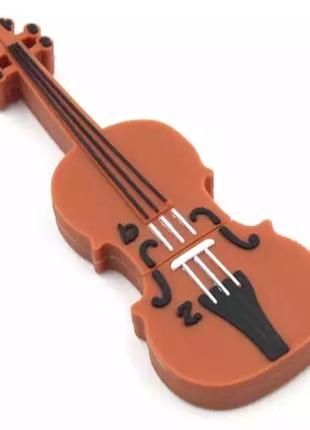 Скрипка коричневая - Оригинальная Флешка на 8 ГБ, Флеш-накопитель