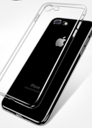 Силиконовый прозрачный чехол Premium Silicon Slim на Айфон iPhone
