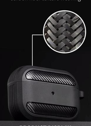 Элитный карбоновый чехол для наушников Apple Airpods Pro