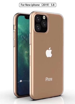 Прозрачный силиконовый чехол айфон Iphone iP 11 12 pro