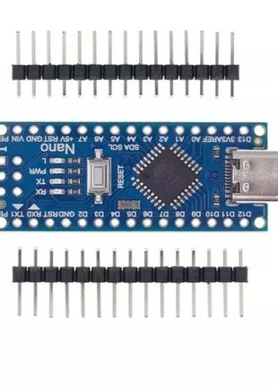 Arduino nano 328p Type C тип підключення Type C