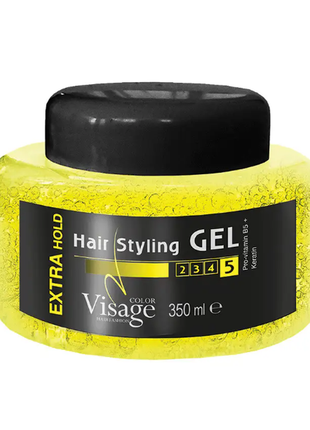 Гель для укладки волос extra hold, 350 мл visage жёлтый юнайс ...
