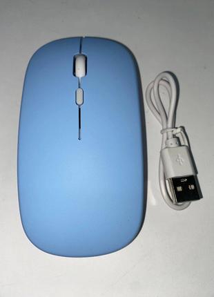 Беспроводная USB-мышь MACARON Bluetooth 5.0+2.4G бесшумная