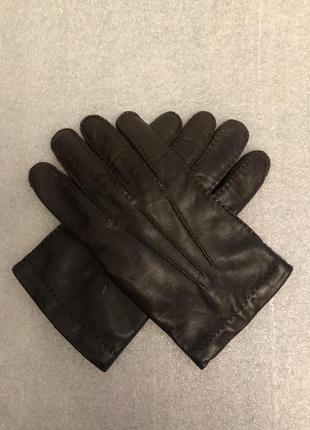 Шкіряні чоловічі рукавички syntetique by guanto