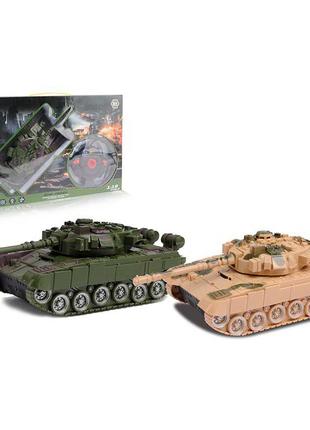 Танк CX3907 (12шт) 24см, р/к, акум, USB зарядка, 1:18, звук, с...