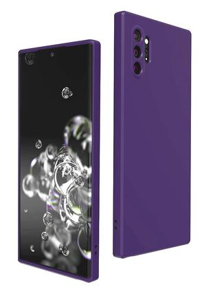 Силиконовый чехол для Samsung Galaxy Note 10 plus Фиолетовый м...