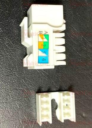 01-12-043. Модуль RJ-45 Keystone, монтажный в розетку, Саt5e, ...