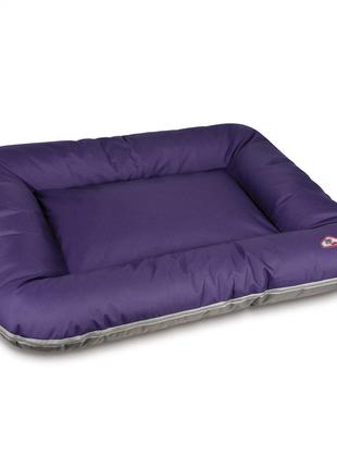 Лежак для собак ASKOLD 4 фіолетовий-сірий 80х60х13см
