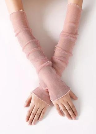 Довгі рукави з люриксом Рожевий (0045)